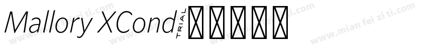 Mallory XCond字体转换